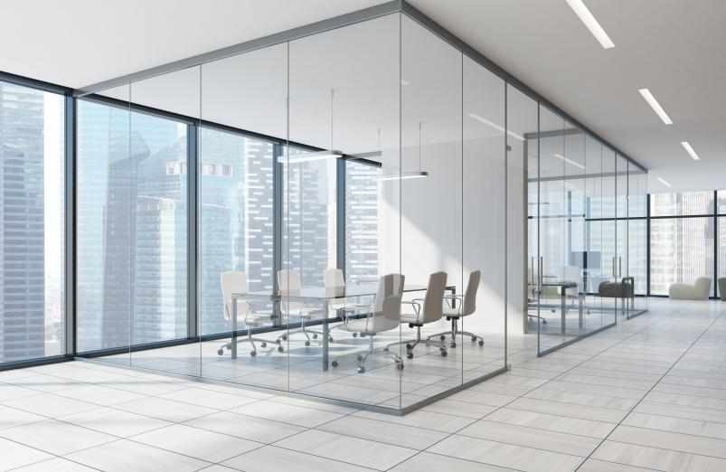 Modern Interior glass partitioning service